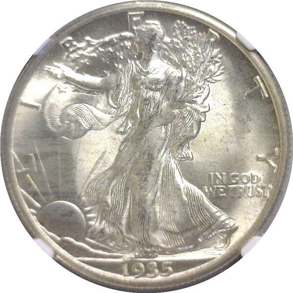 1935-D  Walking Liberty Half Dollar  -   NGC MS-66. - Image 2