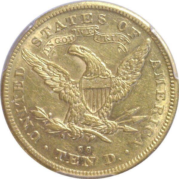 1880-CC $10 Liberty  -  PCGS AU-55 - Image 3