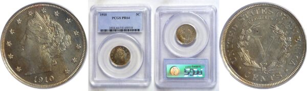 1910.  Liberty Nickel.  -  PCGS. PR-64.