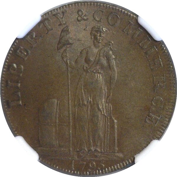 1795 Talbot, Allum, & Lee Cent   -   NGC MS-64 BN - Image 2