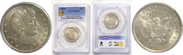 1900-S Barber Quarter - PCGS MS-63