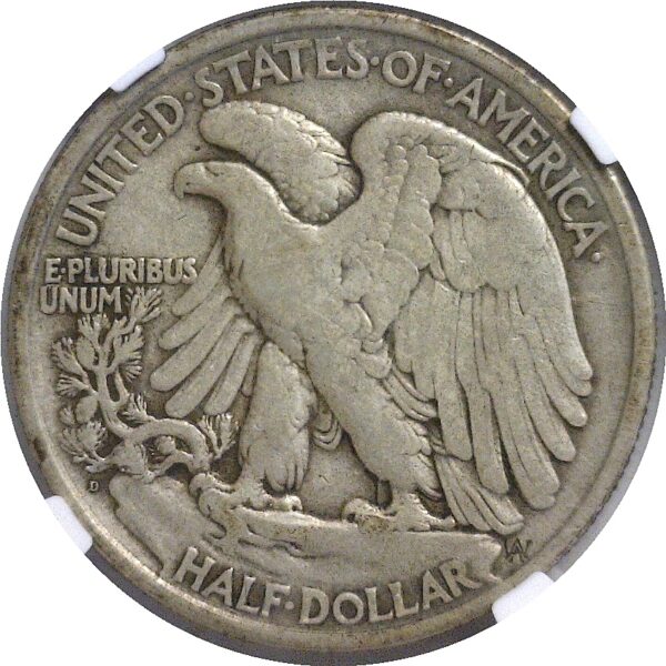 1919-D.  Walking Liberty Half Dollar.  -  NGC. VF-20. - Image 3