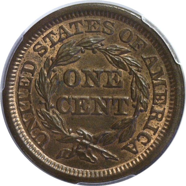 1847 Large Cent.   -   PCGS MS-64 BN - Image 3