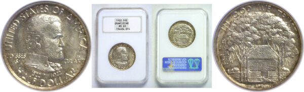 1922 Grant, Star.  Commemorative Half Dollar.  -   NGC. MS-63.