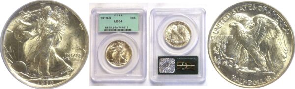 1919-D Walking Liberty Half Dollar  -  PCGS MS-64