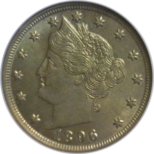 1896 Liberty Nickel  -  ANACS AU-58 - Image 2