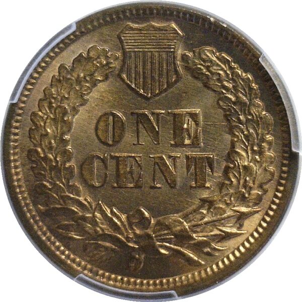 1870 Indian Head Cent  -  PCGS MS-66 RB  CAC - Image 3