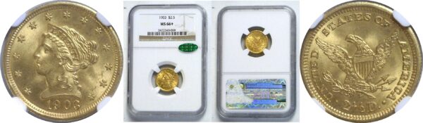 1903 $2 1/2 Liberty  -  NGC MS-66+  CAC