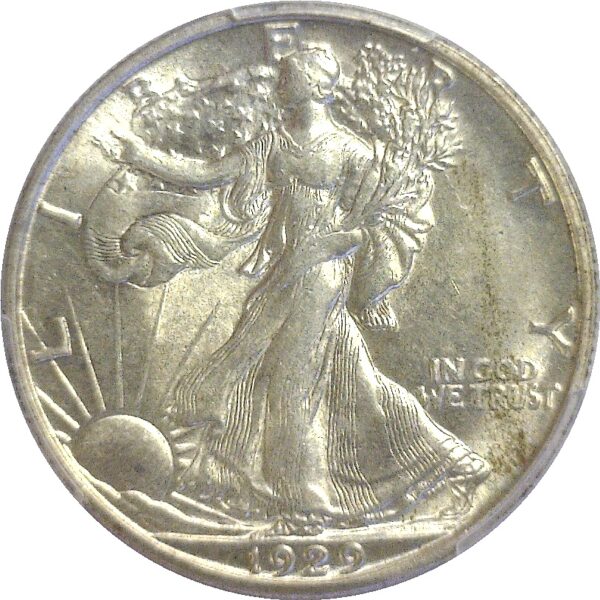 1929-S.  Walking Liberty Half Dollar.  -  PCGS. AU-58. - Image 2