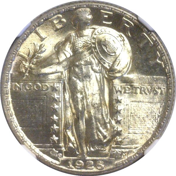 1928-D Standing Liberty Quarter.  -   NGC MS-64 - Image 2