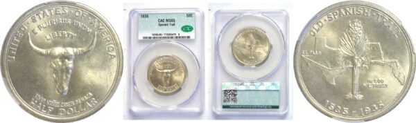 1935.  Spanish Trail Commemorative Half Dollar.  -  CACG. MS-65.