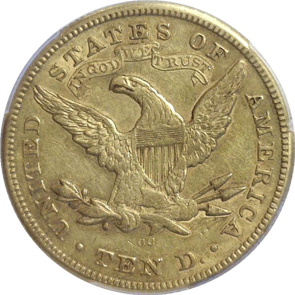 1874-CC . $10 Liberty.  -   PCGS. XF-45. - Image 3