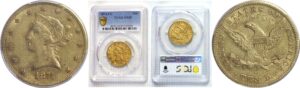 1874-CC  $10 Liberty.  -   PCGS XF-45.