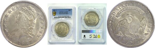1817  Bust Half Dollar.  -  PCGS AU-55.