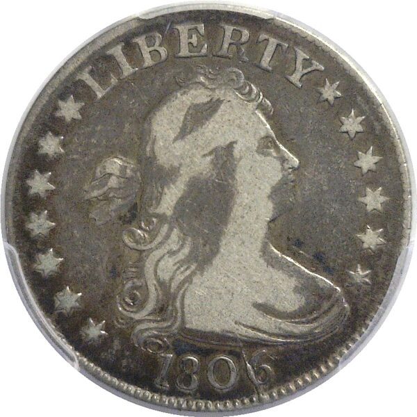 1806 Bust Quarter   -   PCGS F-12 - Image 2