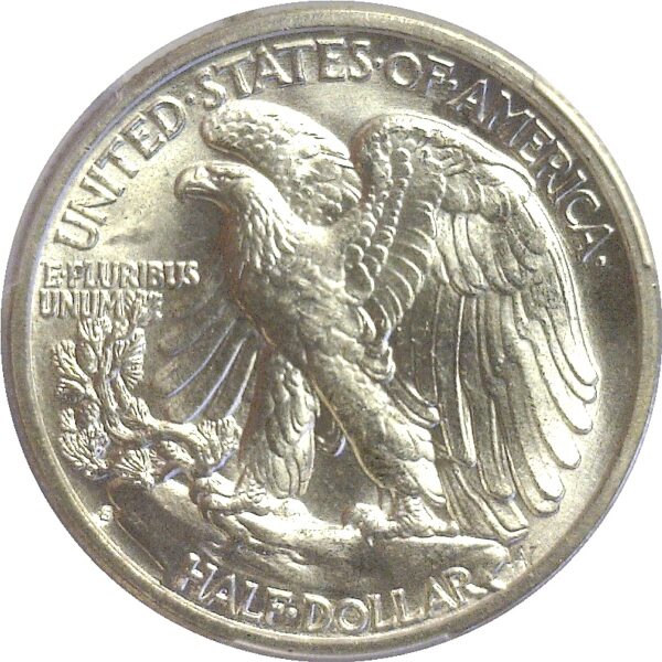 1936-S Walking Liberty Half Dollar  -  PCGS MS-66+ - Image 3
