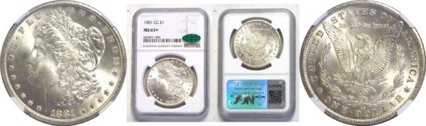 1881-CC Morgan Dollar -  NGC MS-65+  CAC