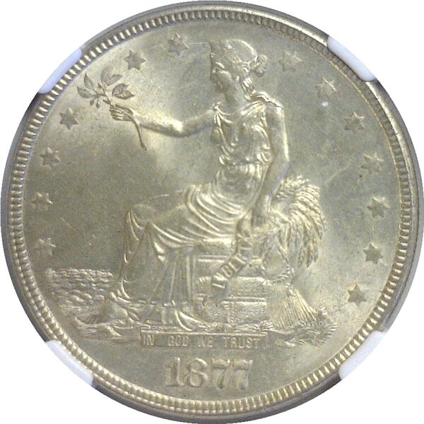 1877 Trade Dollar.  -   NGC MS-63+ - Image 2