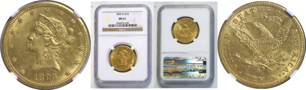 1895-O $10 Liberty  -  NGC MS-61