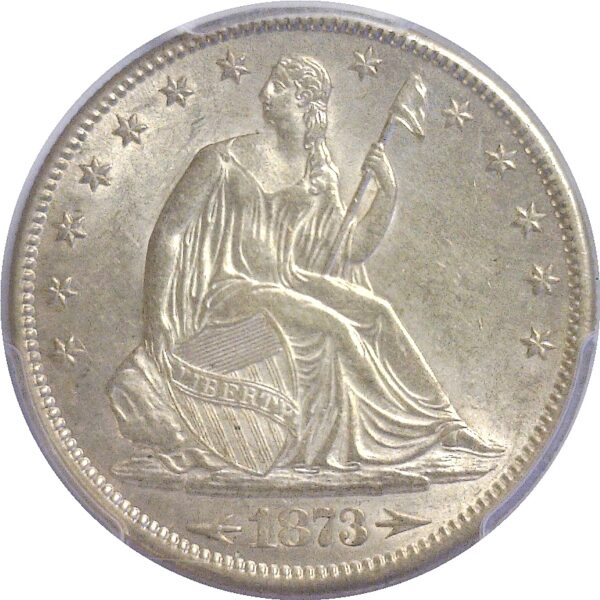 1873-CC .  Seated Liberty Half Dollar.  -  PCGS. MS-62. - Image 2