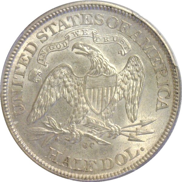 1873-CC .  Seated Liberty Half Dollar.  -  PCGS. MS-62. - Image 3