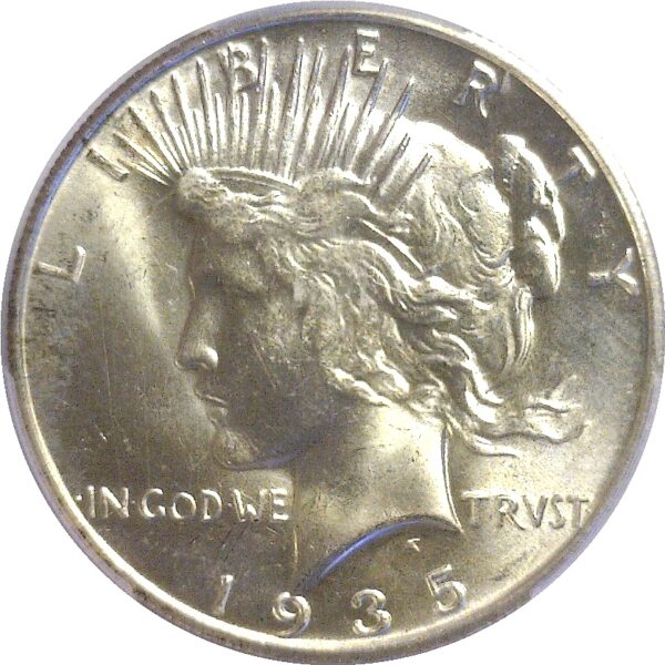 1935-S Peace Dollar -    PCGS MS-65+ CAC - Image 2