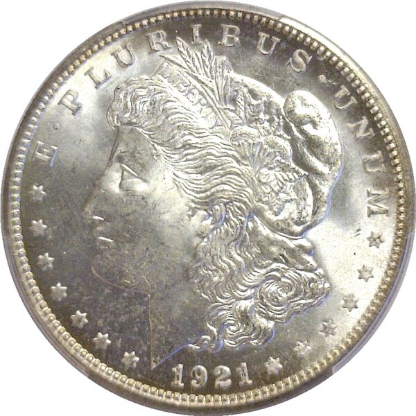 1921-D Morgan Dollar  -  PCGS MS-65+ - Image 2