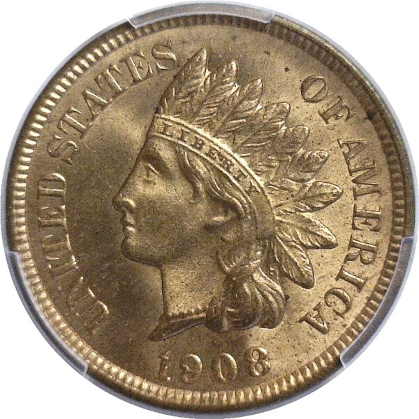 1908-S Indian Head Cent  -  PCGS MS-66 RD - Image 2