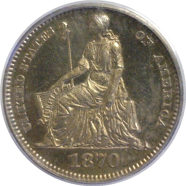 1870 Pattern Half Dime. J-810.  PCGS PR-64 CAM - Image 2