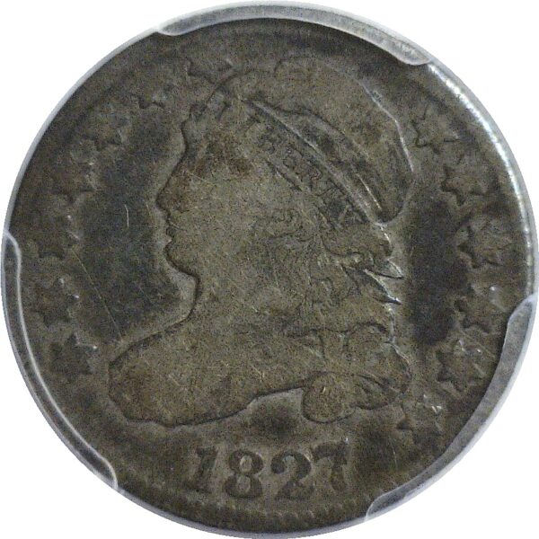 1827 Bust Dime.  -  PCGS F-12. - Image 2