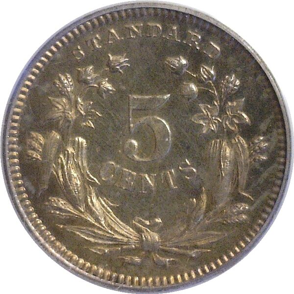 1870 Pattern Half Dime. J-810.  PCGS PR-64 CAM - Image 3