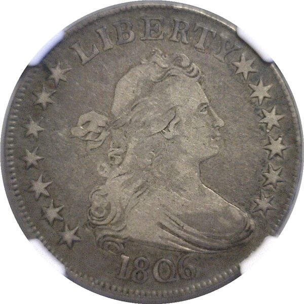 1806.  Bust Half Dollar.  -  NGC. VF-30. - Image 2