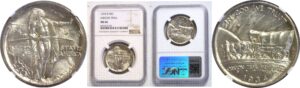 1934-D  Oregon Trail Commemorative Half Dollar     NGC MS-66