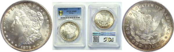 1878-7/8TF.  Morgan Dollar.  -  PCGS. MS-65.