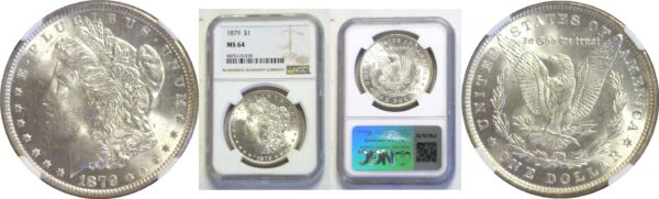 1879.  Morgan Dollar.  -  NGC. MS-64.