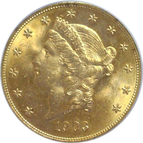 1903 $20 Liberty  -  PCGS MS-64  CAC - Image 2