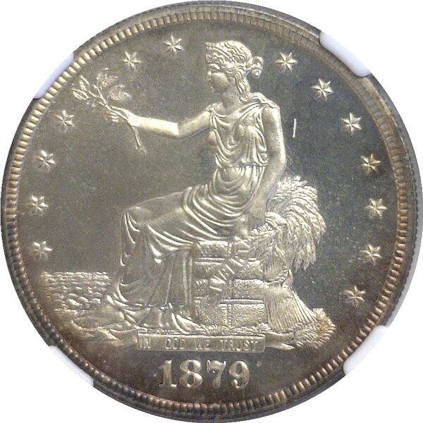 1879 Trade Dollar.  -   NGC PF-63+ CAMEO.  CAC - Image 2