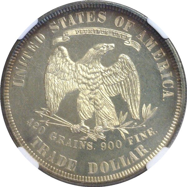 1879 Trade Dollar.  -   NGC PF-63+ CAMEO.  CAC - Image 3