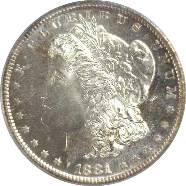 1881-S  Morgan Dollar.  -  PCGS MS-65. PL. - Image 2