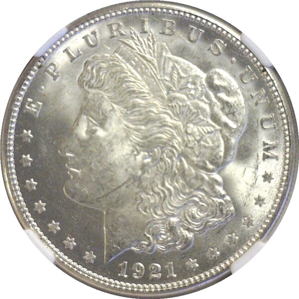 1921-S.  Morgan Dollar.  -  NGC. MS-64. - Image 2