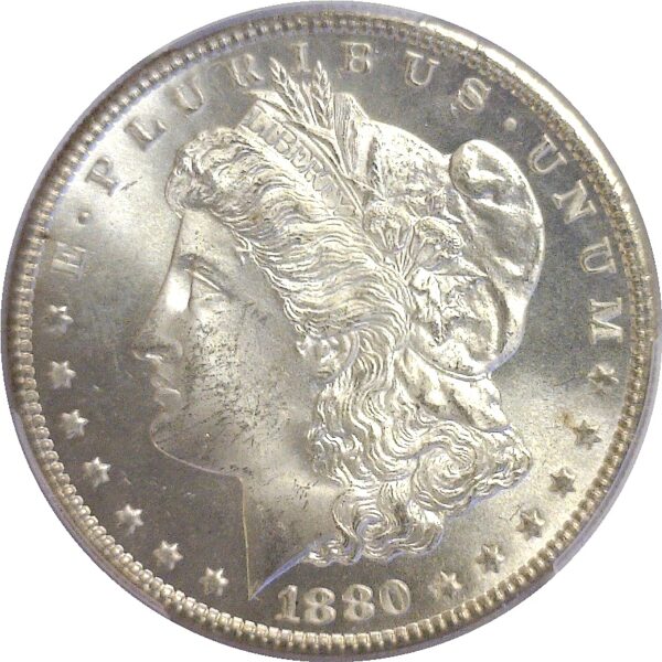 1880/9-S Morgan Dollar.  -   PCGS MS-64+ - Image 2