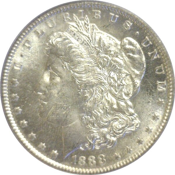 1888-S  Morgan Dollar.  -  PCGS MS-64. - Image 2