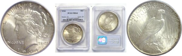 1934 Peace Dollar  -  PCGS MS-64