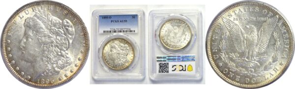 1895-O  Morgan Dollar.  -  PCGS AU-55.