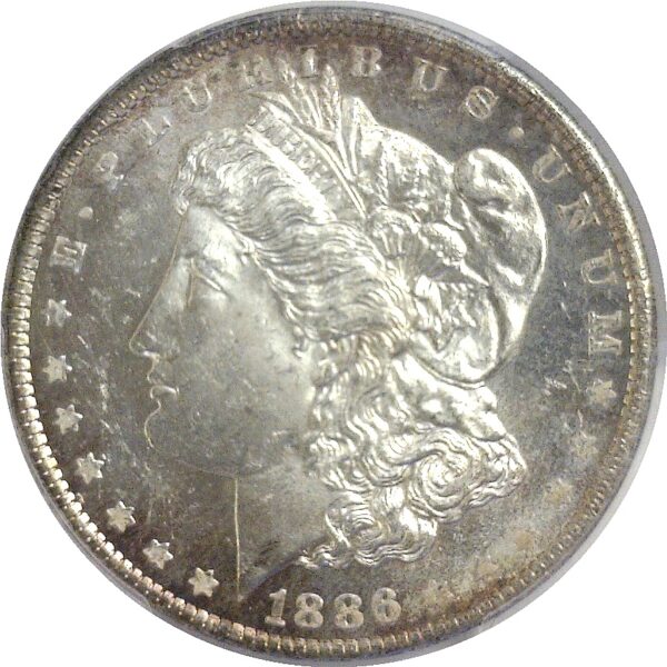 1886.  Morgan Dollar.   -  PCGS. MS-64. PL. - Image 2