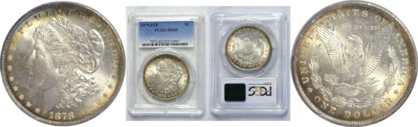 1878-8TF  Morgan Dollar.  -  PCGS MS-65.