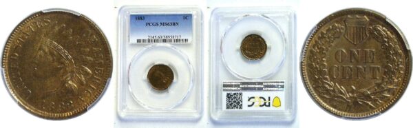 1883 Indian Head Cent.  -   PCGS MS-63 BN