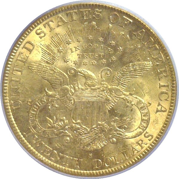1895-S $20 Liberty  -  PCGS MS-62 - Image 3