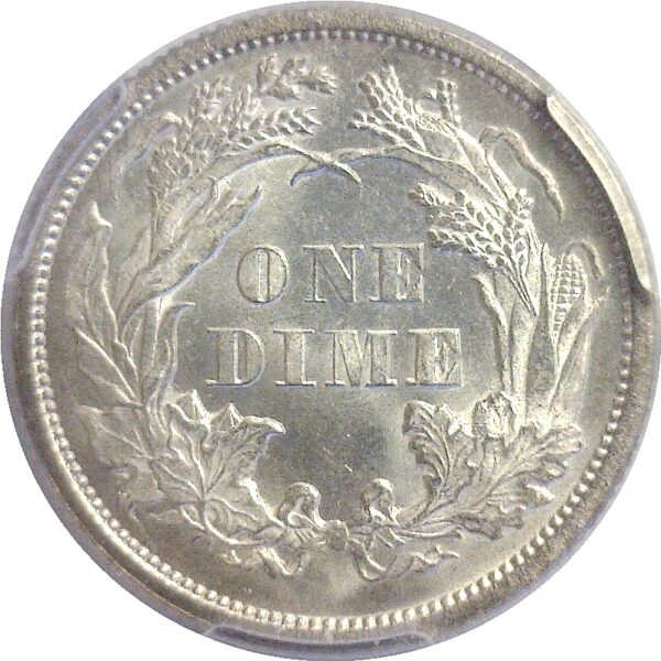 1871 Seated Liberty Dime.  -   PCGS MS-66 - Image 3