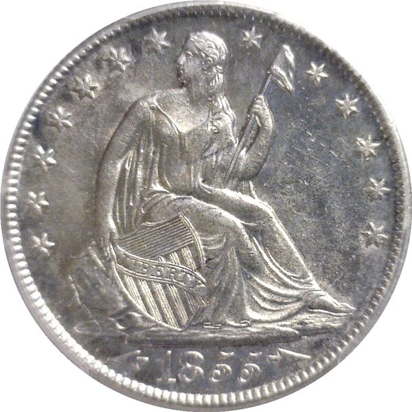 1855-O Seated Liberty Half Dollar  -  PCGS MS-62 - Image 2